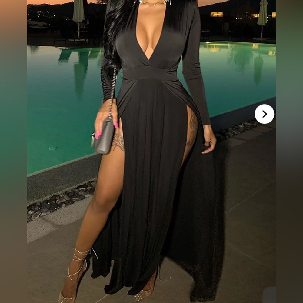 Elegant Black  Women's Dress